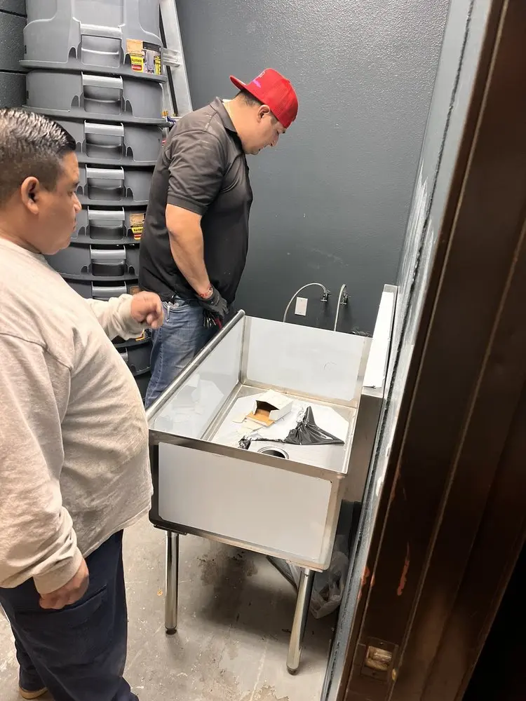 Commercial plumbing and sink installation in Mertztown